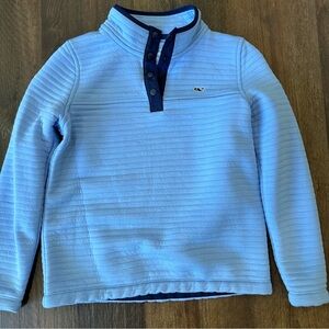 Light Blue Pullover with Button Details - Vineyard Vines size M